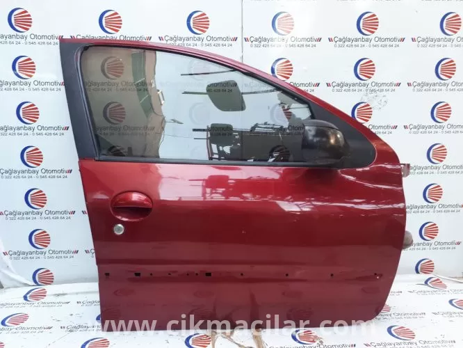 peugeot 206 sag ön kırmızı kapı