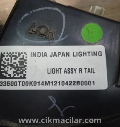 honda city sağ arka stop 2019-2020-2021-2022-2023-2024 model 4